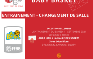 BABY BASKET - CHANGEMENT DE SALLE