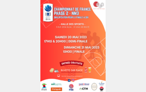 PHASE 2 – CHAMPIONNAT DE FRANCE NATIONAL 3 
