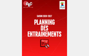 🏀 PLANNING DES ENTRAÎNEMENTS 2026-2027
