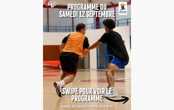 🏀 WEEK-END DU 12 &amp; 13 SEPTEMBRE : TOUS À LA HALLE ! 🔴⚪