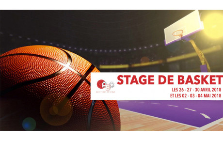 Stage Vacances Avril - Mai 2018