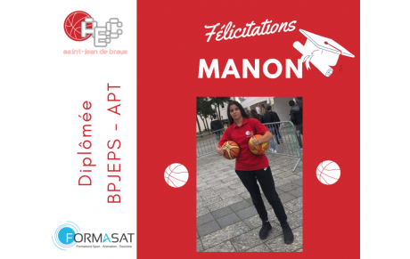 Bravo Manon 🎓