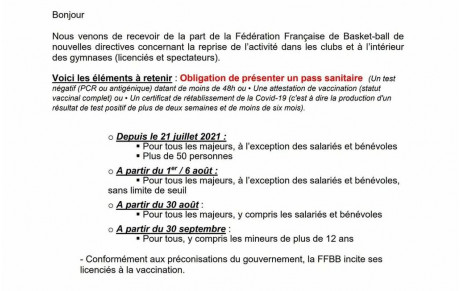 PASS SANITAIRE