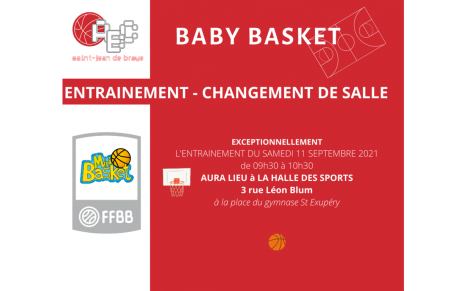 BABY BASKET - CHANGEMENT DE SALLE