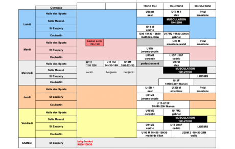 PLANNING DÉFINITIF
