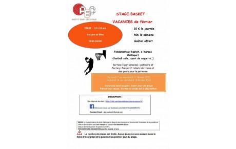 STAGE BASKET FEVRIER