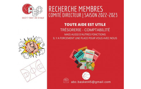 RECHERCHE BÉNÉVOLES/MEMBRES