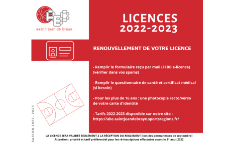 LICENCES 2022-2023