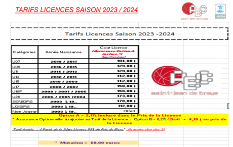 TARIFS 2023-2024